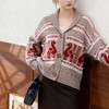 苏苏姐家印加青果领开衫手工DIY棒针衣服毛线团自制外套材料包 商品缩略图1