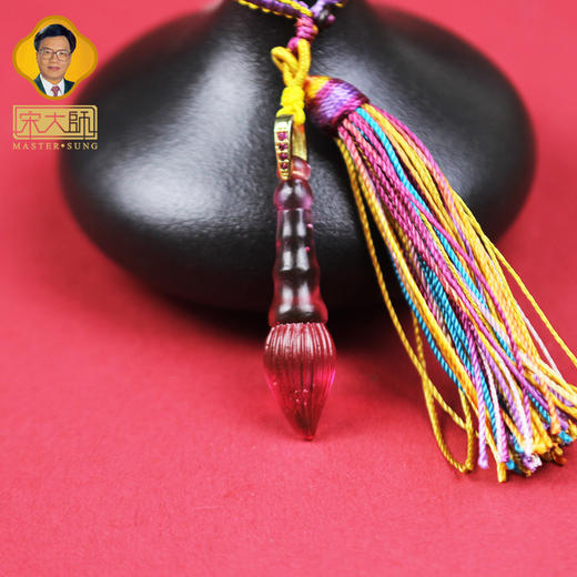 宋韶光大师 文昌塔 文昌笔知了古法琉璃幸运包挂 商品图8