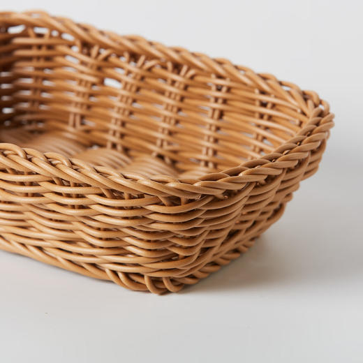 刀叉筷子收纳盒小物件整理筐编织篮可水洗方形收纳篮 商品图8