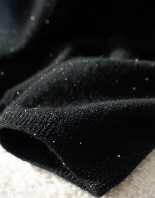 只有这波了！捡漏大福利！全羊毛！！品牌同工厂！！璨若星河亮片羊毛V领针织衫-喜出 商品图6