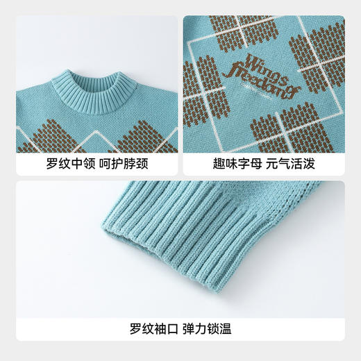 【实体店同款】男童圆领针织衫冬季新款安奈儿童装AB544043 商品图4