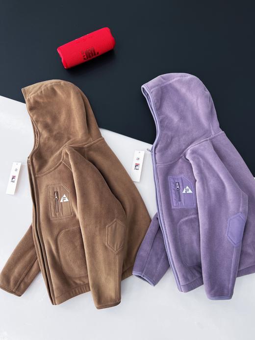 D111734摇粒绒复合羊羔绒外套男女宝宝款毛毛外套 商品图3