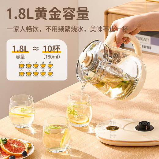 「高颜值！智能恒温」志高养生壶办公室小型全自动玻璃居家日用煮茶器烧水热水壶餐饮用具 商品图1
