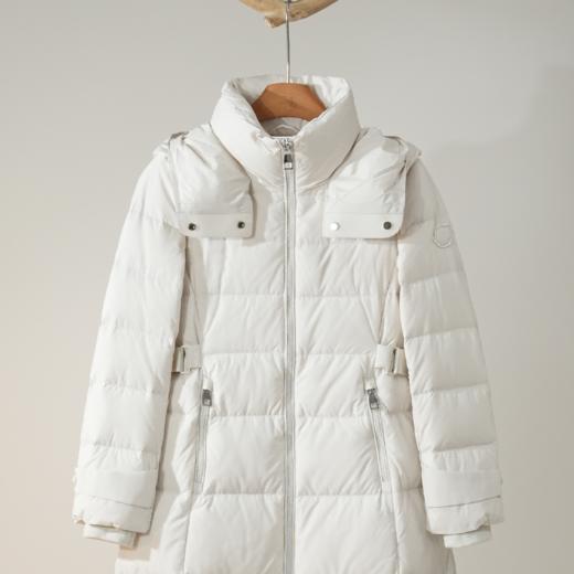 西子/【热颂】90白鸭绒650+蓬松度压胶绗缝连帽羽绒服/YRXS0482 商品图2