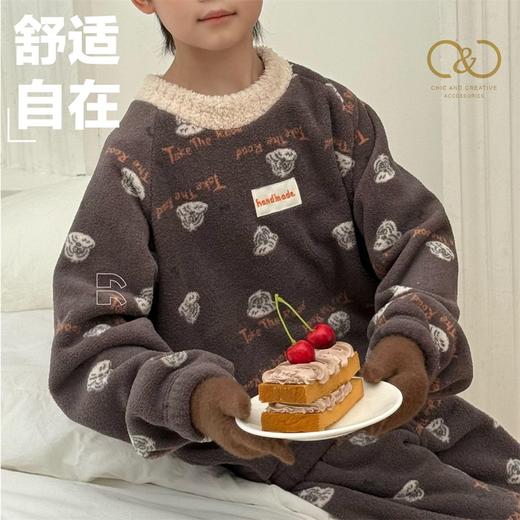 C&C 儿童宫廷风雪花绒家居服套装 软糯轻盈舒适 7款可选 商品图7