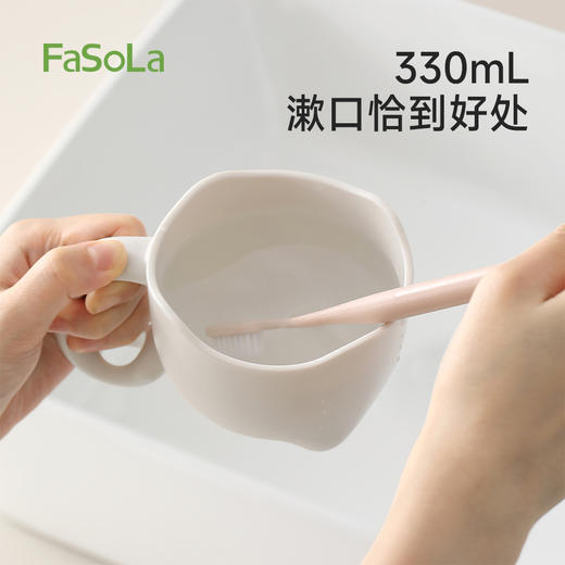 FaSoLa创意新款牙杯洗漱杯家用简约抗菌情侣刷牙杯子猫咪抗菌口杯 商品图6