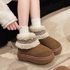 雪地靴女冬季韩版加绒保暖高帮EVA厚底防滑包跟棉拖鞋女 商品缩略图3