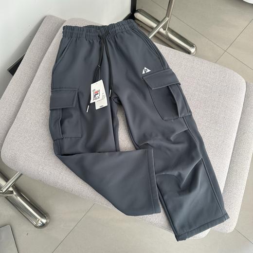 D111731冬季双兜捏褶软壳加绒四色工装裤男女宝宝款 商品图7