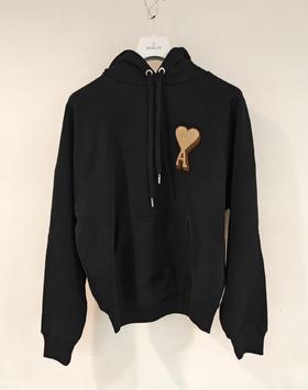中性款logo连帽卫衣he