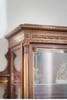 独角鹿西洋古董 1890年代法国出品新古典主义风格铜鎏金装饰胡桃木展示柜 商品缩略图3