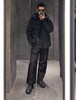 D111716双层弹性尼龙面料男士短款羽绒夹克外套羽绒服 商品缩略图5
