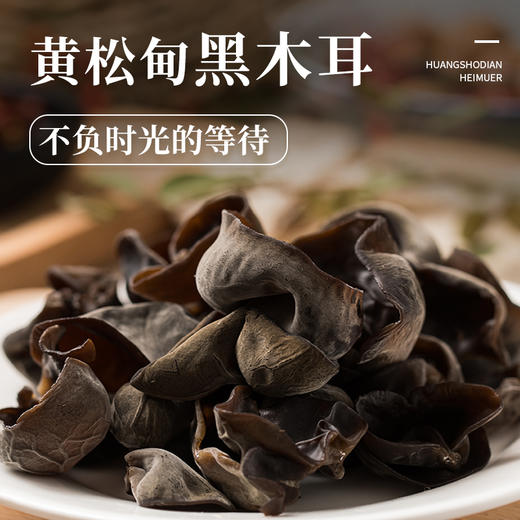 疯抢中！！【正宗长白山黄松甸有机/地标黑木耳】有机+Gi地标认证 健康营养 天然晒干 朵大肉厚 干净无沙无根蒂 口感Q弹 100g*3袋 商品图1