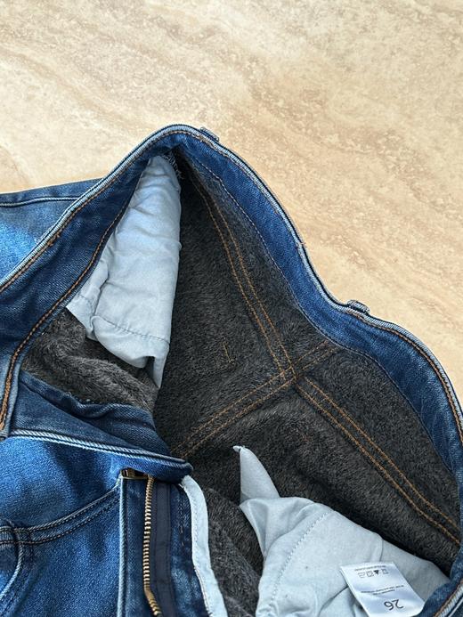 【保暖含羊绒】Mi*s同款显瘦直筒牛仔裤 商品图12