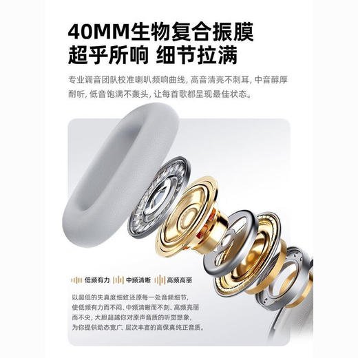 【分仓直发包邮】KOOKZZ酷客者智能降噪头戴蓝牙耳机R16 商品图4