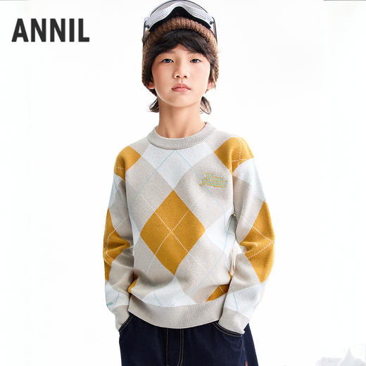 【实体店同款】男童圆领针织衫冬季新款安奈儿童装AB544042 商品图2