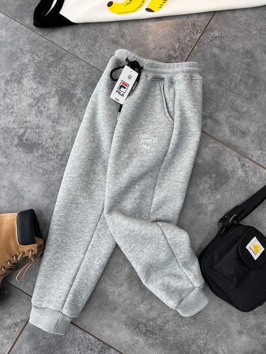 D111733冬季B备款男女儿童羊羔绒运动裤加厚加绒保暖卫裤 商品图6