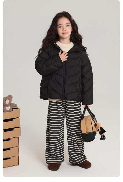 ☃️拉爆冬天的松弛感❗️【吉米故事▪韩系慵懒松弛感条纹加绒裤】能一条过冬的开挂神裤❗️一条裤子终结冬天最冷的温度☃️ 南方一条过秋冬，北方宝宝叠穿秋裤也不臃肿❗️  商品图1