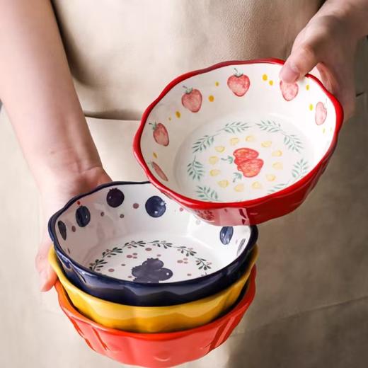 4楼Eubelle欧蓓 川岛屋陶瓷水果沙拉碗燕麦6寸碗 空气炸锅专用烤碗 活动价：15.8-58元 商品图1