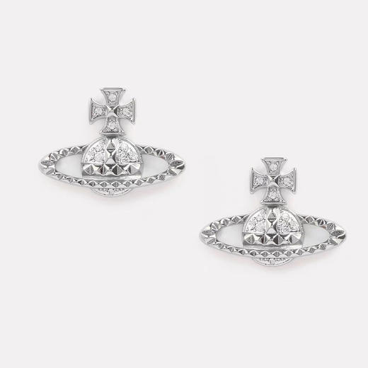 春日限定【抢先购】Vivienne西太后铆钉款土星项链银色/耳饰银色 -mi_bba 商品图1