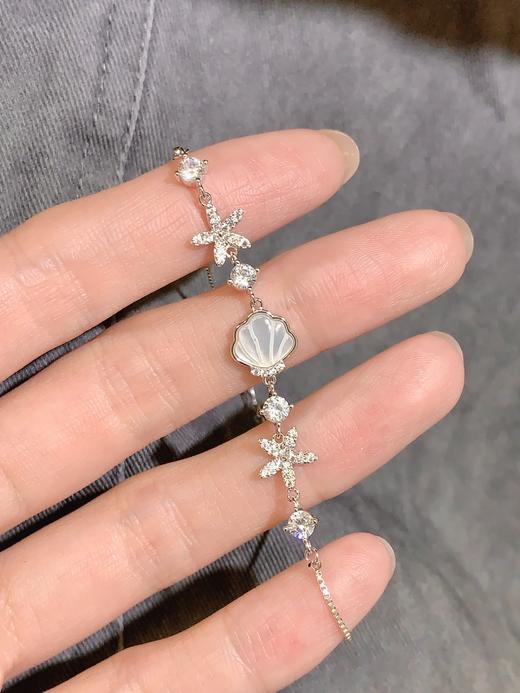 卡蒂罗KADER 海洋童话手链 心动一辈子精致轻奢贝壳小众设计高级感可调节拼接链 气质百搭甜美爱意 商品图5