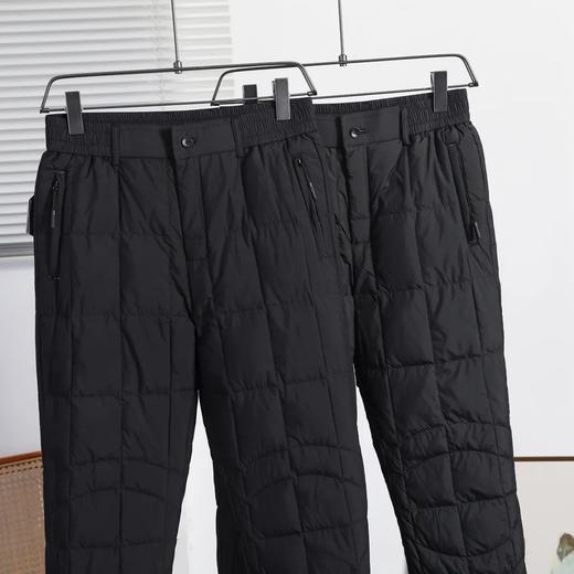 D111701加厚款90%白鸭绒男士冬季保暖羽绒休闲裤 商品图1