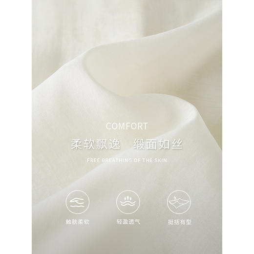 【年终特卖】熙世界新中式蝴蝶刺绣衬衫女2025秋新款国风暗纹雪纺衬衣长袖上衣 商品图3