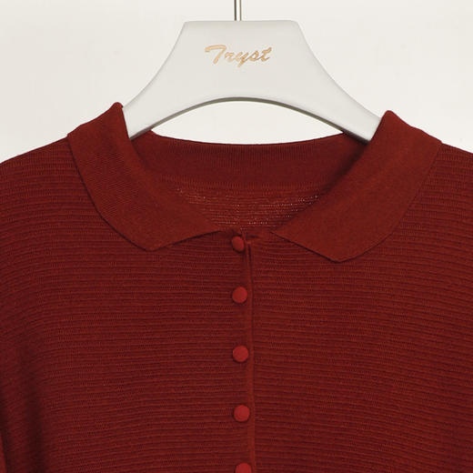 25秋冬休闲翻领针织衫25Q614-8412 商品图2