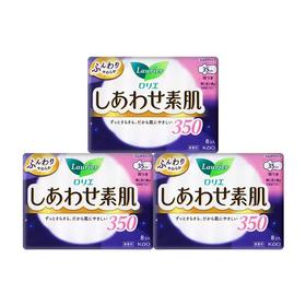 4楼Eubelle欧蓓 3包 花王乐而雅F系列夜用卫生巾35cm×8片 护翼 敏感肌 吊牌价：36-108元 活动价：29.9-85元