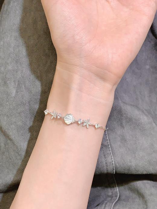 卡蒂罗KADER 海洋童话手链 心动一辈子精致轻奢贝壳小众设计高级感可调节拼接链 气质百搭甜美爱意 商品图4