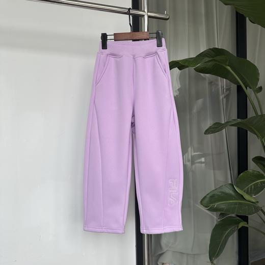 D111736男女宝宝都可以穿立体刺绣logo超显瘦摇粒绒弯刀裤 商品图2