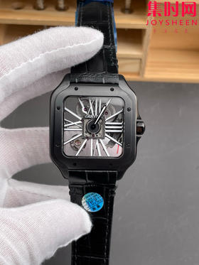 THB卡地亚 山度士镂空系列 男士石英腕表