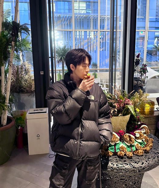 北家拼色保暖700蓬羽绒含羽绒冬季立领棉服 商品图9