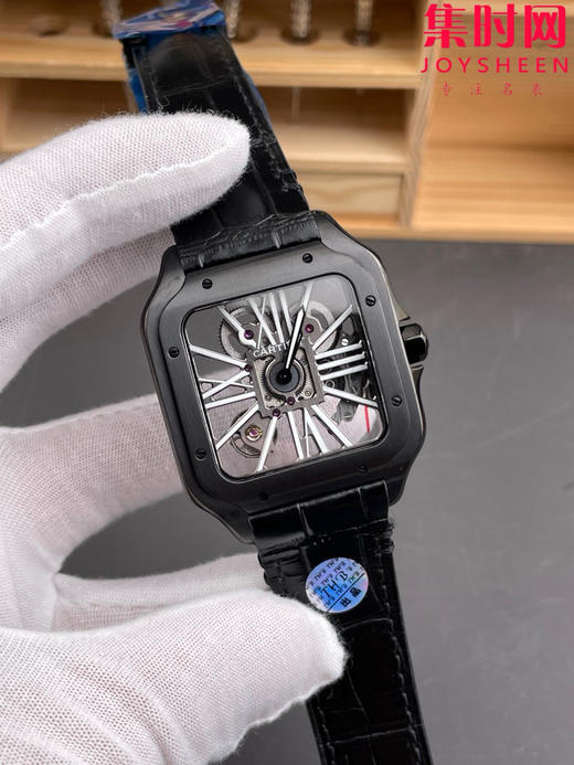 THB卡地亚 山度士镂空系列 男士石英腕表 商品图1