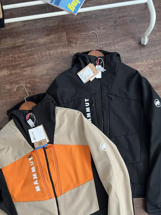 原单象情侣拼接加绒软壳冲锋衣 商品图1