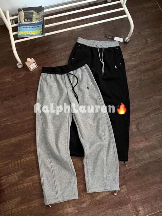 拉夫家冬季新款纯棉廓形宽松弯刀休闲卫裤 商品图0