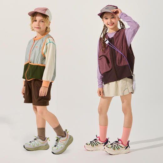 SMIBU男女中大童0压感系列秋季户外远行缓震跑步鞋厚底运动鞋Z53FY3401 商品图4