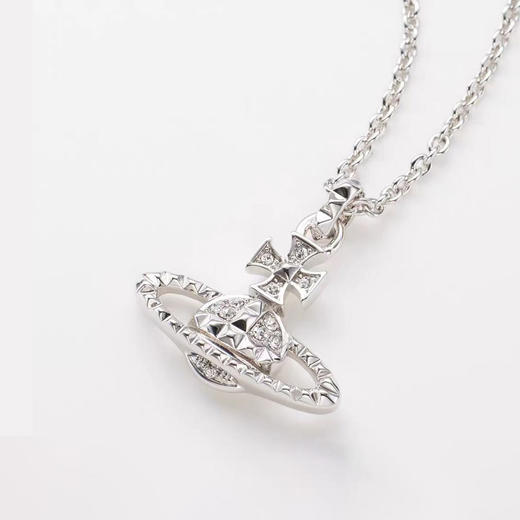 春日限定【抢先购】Vivienne西太后铆钉款土星项链银色/耳饰银色 -mi_bba 商品图2