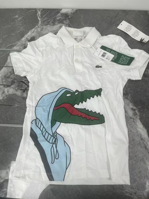 瑕疵Lacoste/法国鳄鱼 男女同款大鳄鱼印花柔软纯棉短袖Polo衫PH0410 商品图0