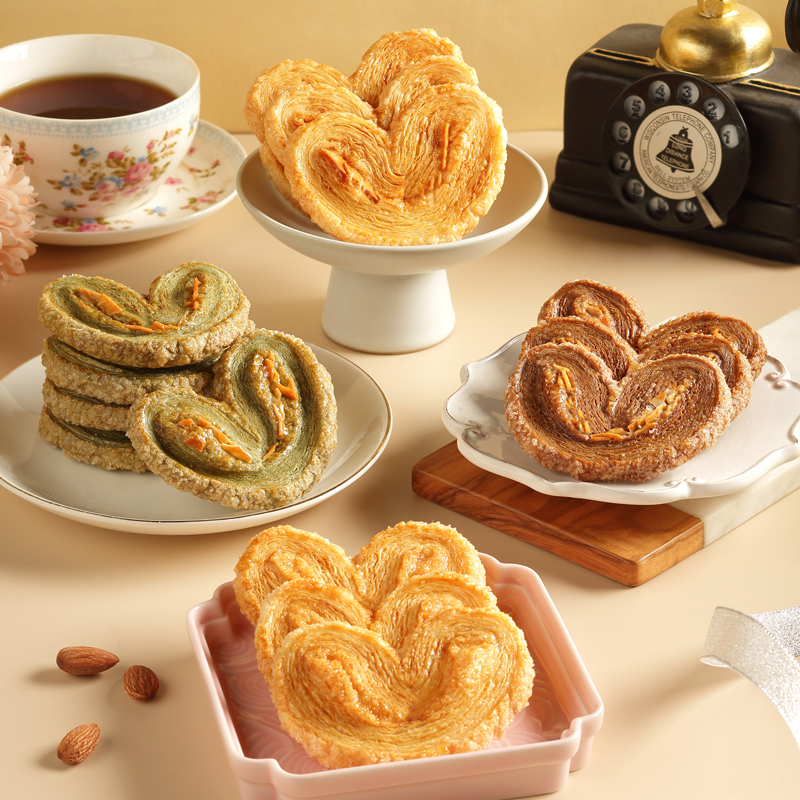 厦门老字号太祖蝴蝶酥巧克力/巴旦木/原味/抹茶/礼盒装福建特产