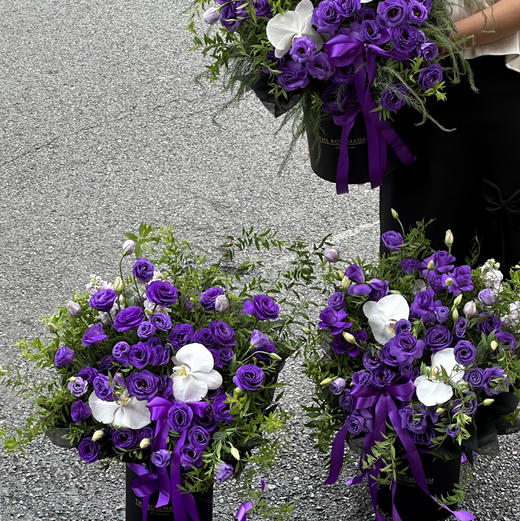 《星光》-深紫色花束花桶（款式随机） 商品图7