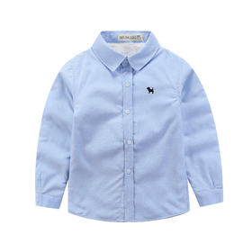 【柔软亲肤透气❗️下摆精细锁边】男童秋冬加绒加厚衬衫儿童冬季保暖衬衣小学生服宝宝冬装。ja