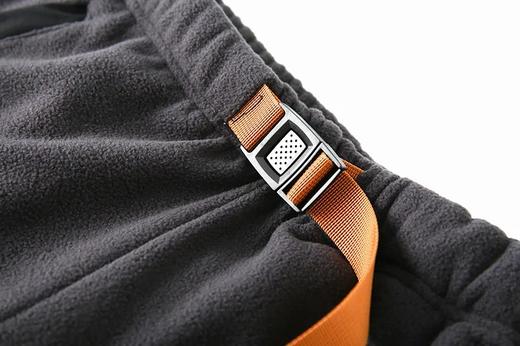 D111705户外机能风弹力防撕格子布拼接摇粒绒卫裤 商品图12