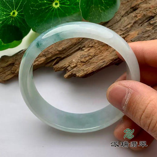 派瑞翡翠 翡翠手镯 糯冰 飘花 商品图2
