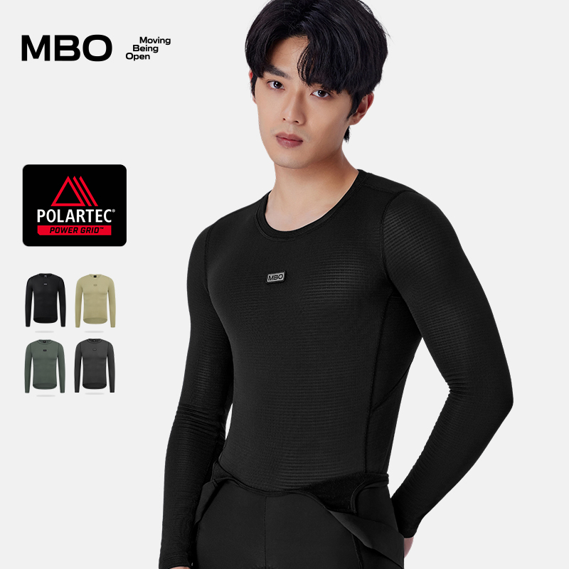 MBO Polartec® Power Grid™男子 秋冬 速干长袖打底衫 B341 吸湿排汗(经销商专拍链接，非经销商拍单不发货)