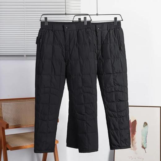 D111701加厚款90%白鸭绒男士冬季保暖羽绒休闲裤 商品图0