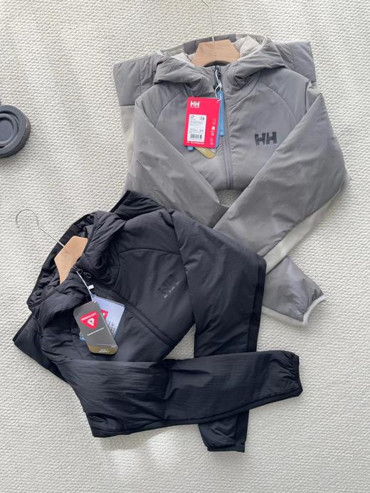 D111718男士轻薄防风透气P棉户外徒步连帽棉服 商品图3