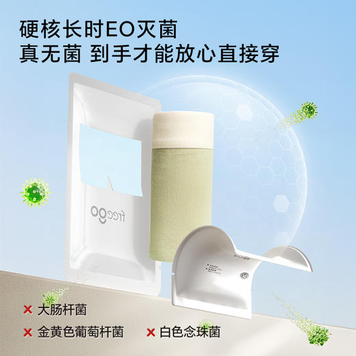 【首穿免洗】Freego「非一次性」A类男士10A抗菌平角裤 商品图3