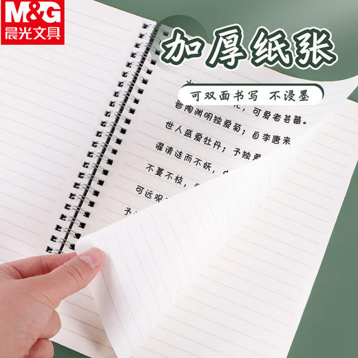 晨光本味B5PP双线圈80页B5横线本方格本线圈笔记本错题本小学生用 商品图2