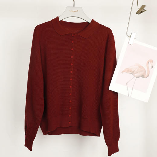 25秋冬休闲翻领针织衫25Q614-8412 商品图1