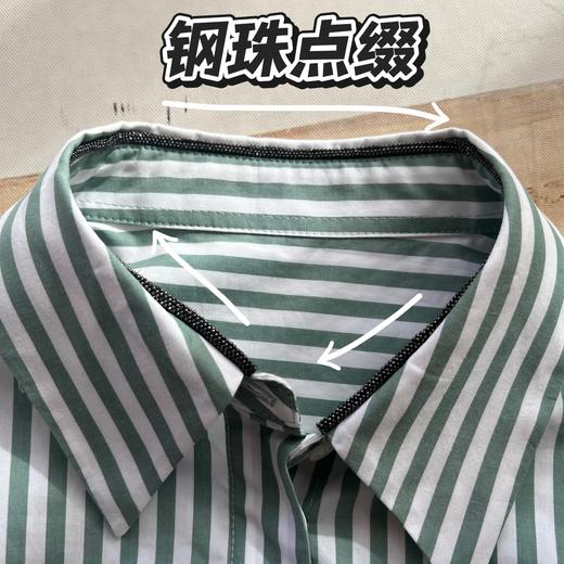 设计款条纹长袖休闲百搭衬衫 商品图5